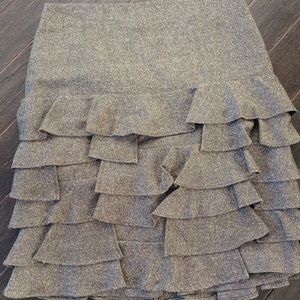 COPY - Talbots ruffles tweed pencil skirt size medium 10